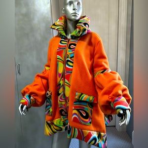 Designer Fleece Runway Fashion Jacket